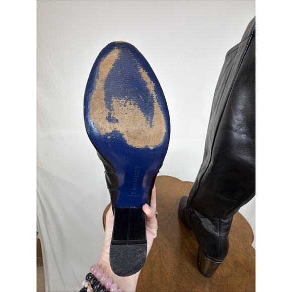 GUC Rebecca Minkoff Black Knee High Heeled Boot #1478 Size 8 - Picture 9 of 9